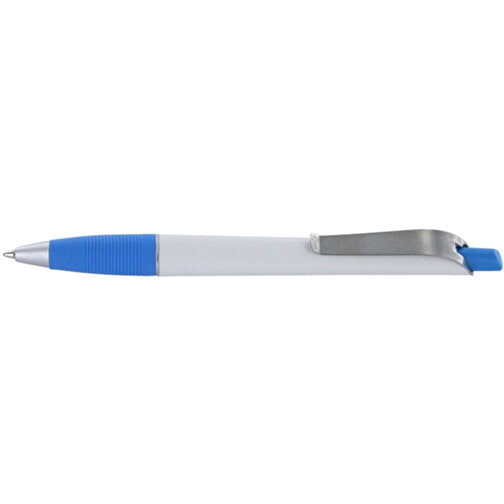 Kugelschreiber Bond , Ritter-Pen, himmelblau/weiß, ABS-Kunststoff, 14,30cm (Länge), Bild 3
