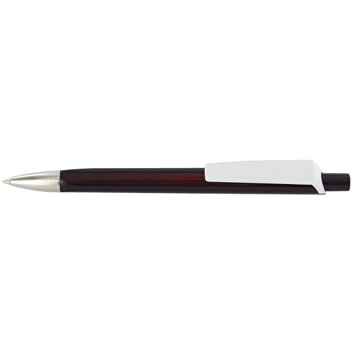 Kugelschreiber Tri-Star Transparent S , Ritter-Pen, rubin-rot, ABS-Kunststoff, 14,00cm (Länge), Bild 3