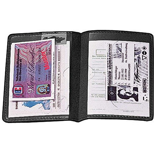 CreativDesign Bolsa para tarjetas de identidad 'Paper Label 2' negra, Imagen 1