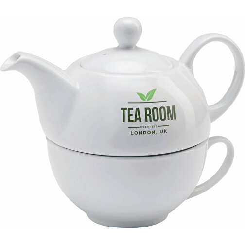 Tea Time , weiß, Keramik, 12,50cm x 13,00cm x 12,50cm (Länge x Höhe x Breite), Bild 4