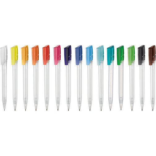Kugelschreiber TWISTER FROZEN , Ritter-Pen, ozean-blau/weiss, ABS-Kunststoff, 14,50cm (Länge), Bild 4