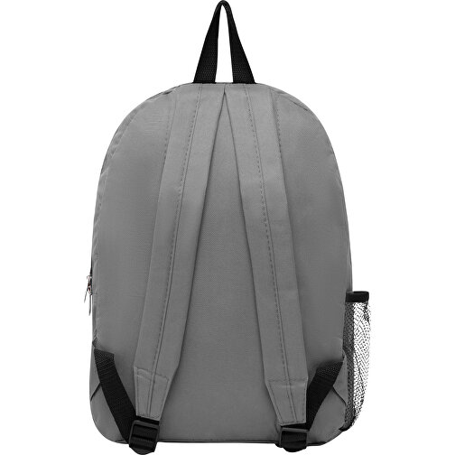 Rucksack POP , grau, rot, 600D Polyester, 28,50cm x 39,50cm x 15,00cm (Länge x Höhe x Breite), Bild 3