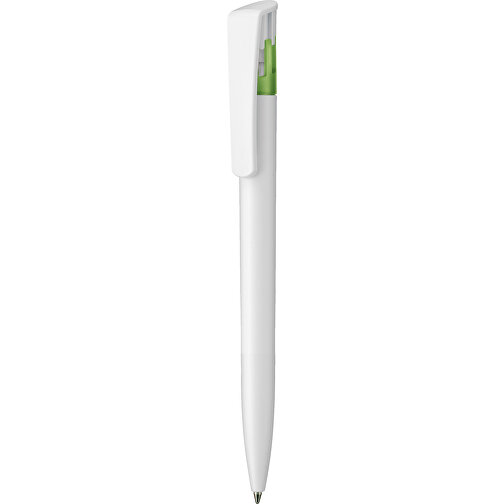 Kugelschreiber All-Star SF , Ritter-Pen, kiwi-grün/weiß, ABS-Kunststoff, 14,70cm (Länge), Bild 1