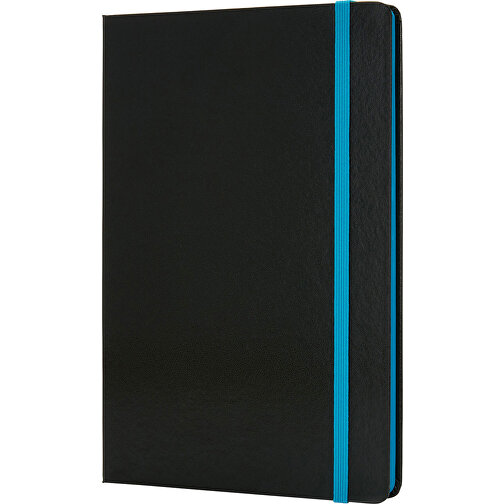Deluxe Hardcover A5 Notizbuch Mit Coloriertem Beschnitt, Blau , blau, Papier, 1,50cm x 21,30cm (Länge x Höhe), Bild 1