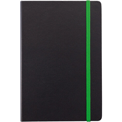Deluxe Hardcover A5 Notizbuch Mit Coloriertem Beschnitt, Grün , grün, Papier, 1,50cm x 21,30cm (Länge x Höhe), Bild 6