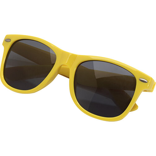 Sonnenbrille STYLISH , gelb, Kunststoff / Polyacryl, 1,00cm (Länge), Bild 1