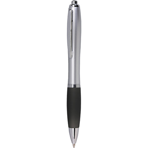 Kugelschreiber SWAY , schwarz, silber, Kunststoff / Stahl, 14,00cm (Länge), Bild 1