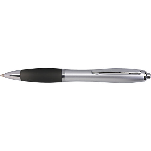 Kugelschreiber SWAY , schwarz, silber, Kunststoff / Stahl, 14,00cm (Länge), Bild 3