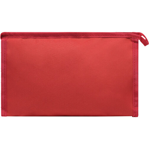 Kulturtasche NIGHT &  DAY , rot, 600D Polyester, 28,00cm x 8,50cm x 18,00cm (Länge x Höhe x Breite), Bild 3