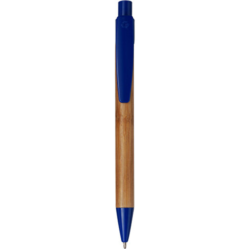 Kugelschreiber Aus Bambus Lacey , blau, ABS, Plastik, Bambus, , Bild 1