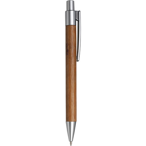Kugelschreiber Aus Bambus Lacey , silber, ABS, Plastik, Bambus, , Bild 1