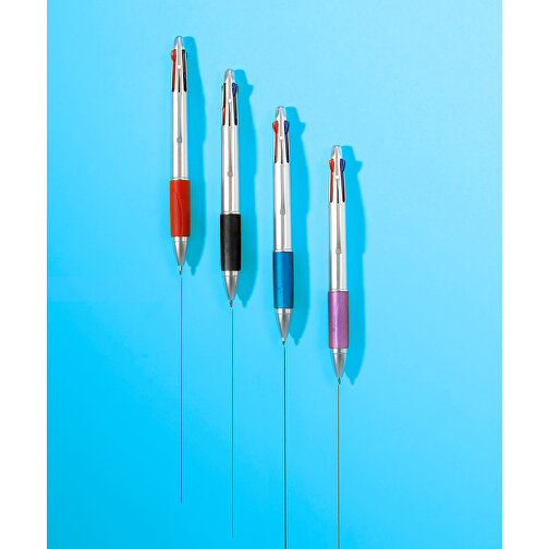 Kugelschreiber Aus Kunststoff Chloë , rot, Plastik, Kautschuk, , Bild 4