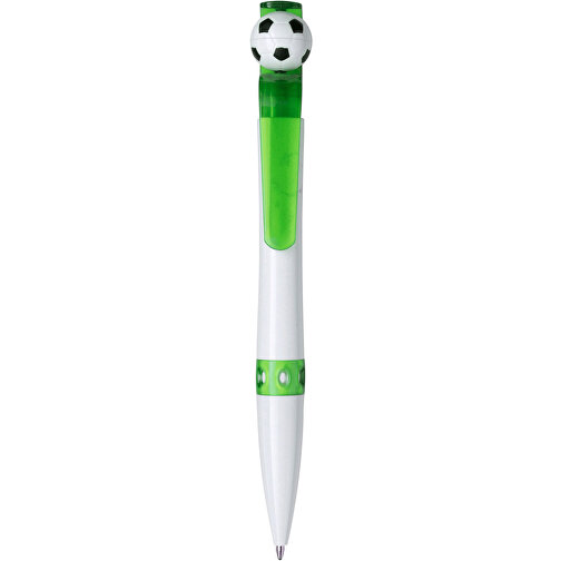 Kugelschreiber Aus Kunststoff Prem , hellgrün, Plastik, , Bild 1