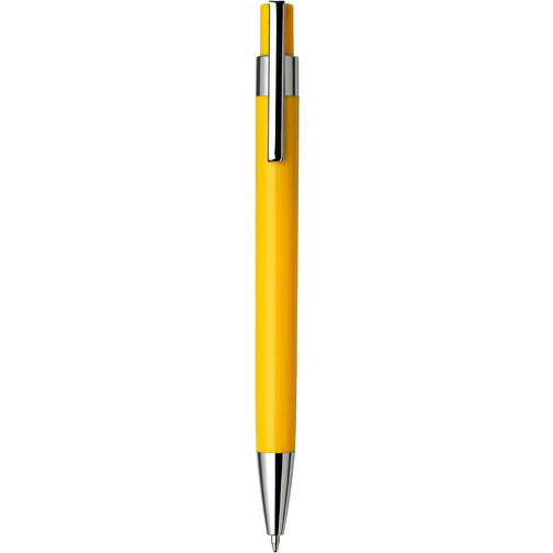 Kugelschreiber Aus Kunststoff Jarod , gelb, Plastik, Metall, , Bild 1
