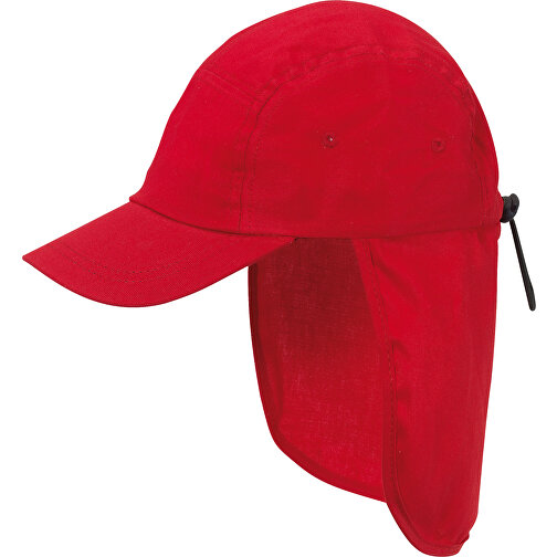 Kinder-Legionärs-Kappe WICKIE , rot, 100% Baumwolle, 1,00cm (Länge), Bild 1