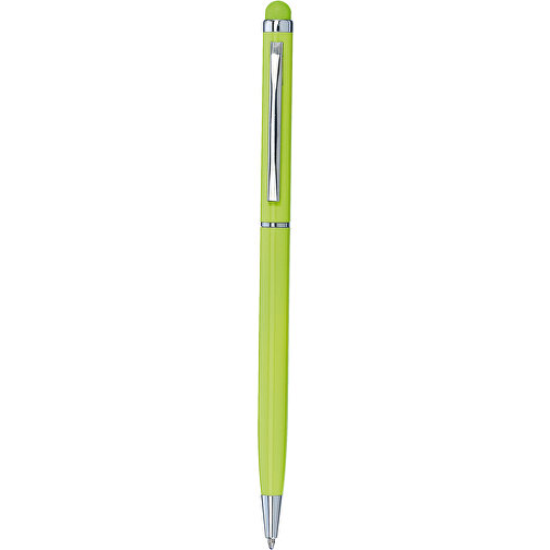 Kugelschreiber SMART TOUCH COLOUR , apfelgrün, Aluminium, 13,60cm (Länge), Bild 1