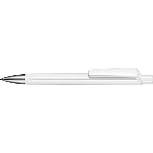 Kugelschreiber TRI-STAR , Ritter-Pen, weiß, ABS-Kunststoff, 14,00cm (Länge), Bild 3