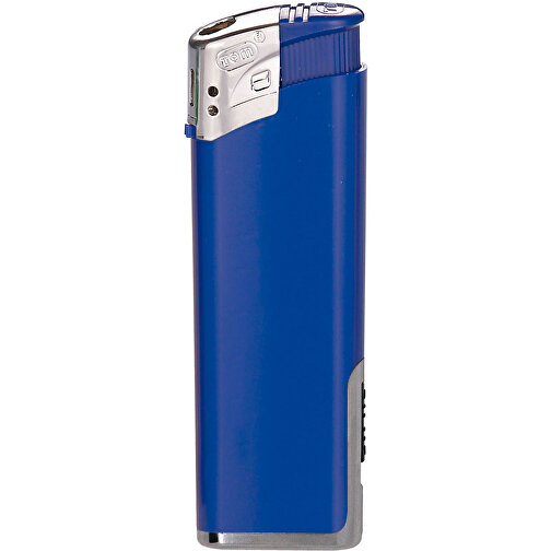 TOM® EB-15 LED 03 Elektronik-Feuerzeug , Tom, blau, AS/ABS, 1,10cm x 8,20cm x 2,50cm (Länge x Höhe x Breite), Bild 1