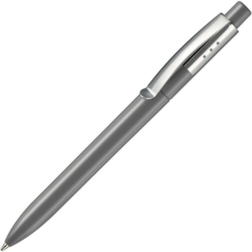 Kugelschreiber ELEGANCE , Ritter-Pen, steingrau, ABS, Metall, 14,40cm (Länge), Bild 2