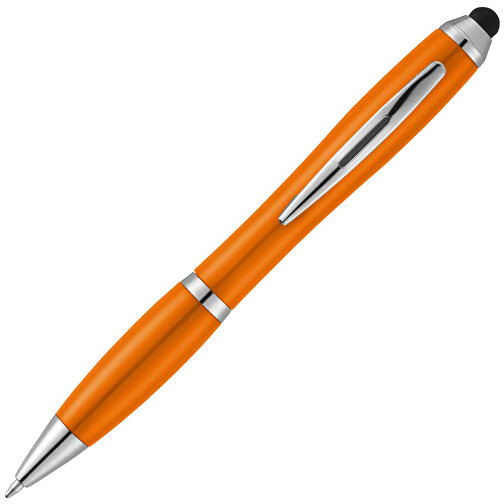Nash Stylus Kugelschreiber Mit Farbigem Griff Und Schaft , orange, ABS Kunststoff, 13,70cm (Länge), Bild 2