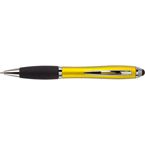 Kugelschreiber Aus Kunststoff Lana , gelb, ABS, Plastik, Metall, Kautschuk, 13,30cm (Höhe), Bild 3