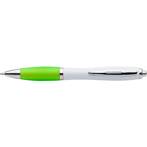 Kugelschreiber Aus Kunststoff Swansea , limettengrün, ABS, Plastik, Metall, 14,20cm (Höhe), Bild 3