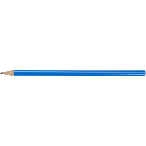 Bleistift, Lackiert, Rund , blau, Holz, 17,50cm x 0,70cm x 0,70cm (Länge x Höhe x Breite), Bild 3