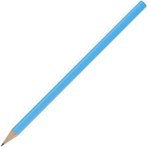 Bleistift, Lackiert, Rund , hellblau, Holz, 17,50cm x 0,70cm x 0,70cm (Länge x Höhe x Breite), Bild 2
