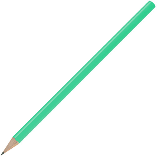 Bleistift, Lackiert, Rund , hellgrün, Holz, 17,50cm x 0,70cm x 0,70cm (Länge x Höhe x Breite), Bild 2