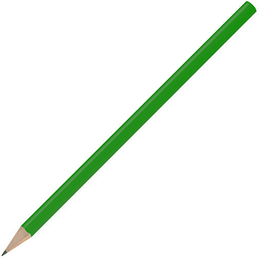 Bleistift, Lackiert, Rund , grasgrün, Holz, 17,50cm x 0,70cm x 0,70cm (Länge x Höhe x Breite), Bild 2