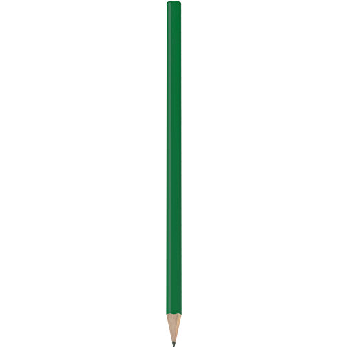 Bleistift, Lackiert, Rund , dunkelgrün, Holz, 17,50cm x 0,70cm x 0,70cm (Länge x Höhe x Breite), Bild 1