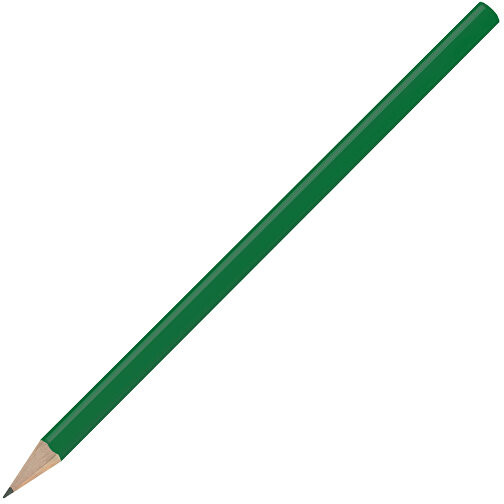 Bleistift, Lackiert, Rund , dunkelgrün, Holz, 17,50cm x 0,70cm x 0,70cm (Länge x Höhe x Breite), Bild 2