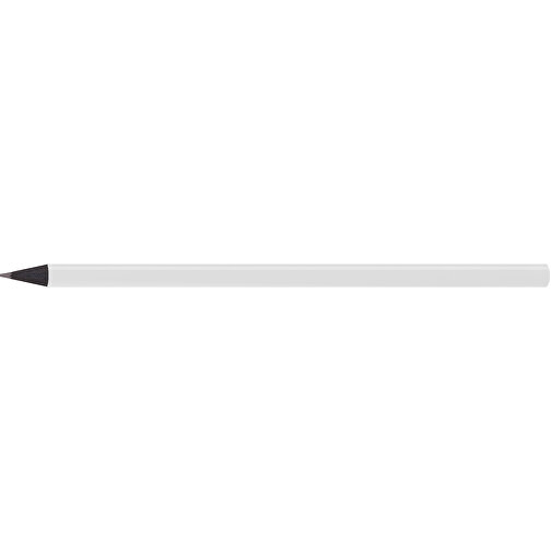 Schwarz Gefärbter Bleistift, Lackiert, Rund , weiß, Holz, 17,50cm x 0,70cm x 0,70cm (Länge x Höhe x Breite), Bild 3