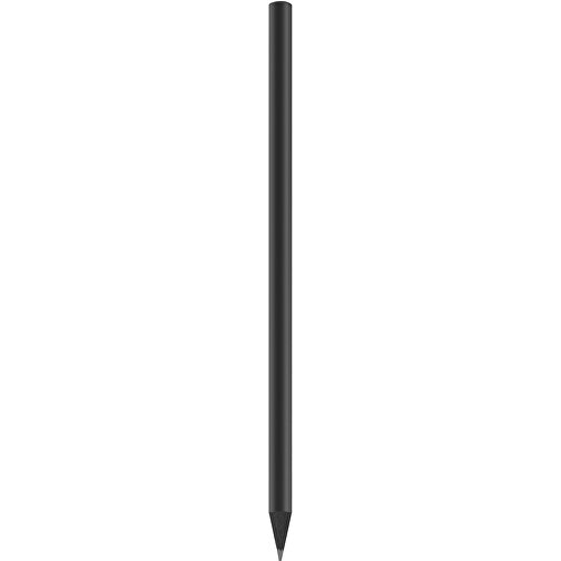 svart färgpenna, lackerad, rund, Bild 1