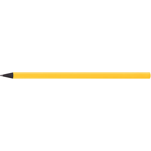 Schwarz Gefärbter Bleistift, Lackiert, Rund , dunkelgelb, Holz, 17,50cm x 0,70cm x 0,70cm (Länge x Höhe x Breite), Bild 3