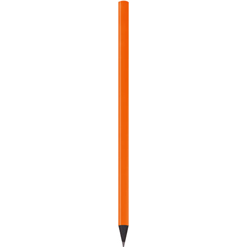 Schwarz Gefärbter Bleistift, Lackiert, Rund , orange, Holz, 17,50cm x 0,70cm x 0,70cm (Länge x Höhe x Breite), Bild 1