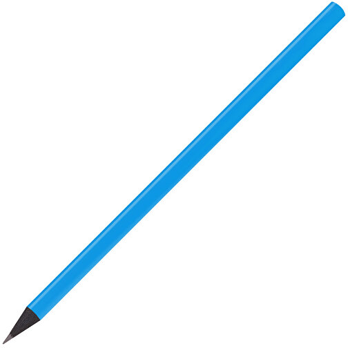 Schwarz Gefärbter Bleistift, Lackiert, Rund , mittelblau, Holz, 17,50cm x 0,70cm x 0,70cm (Länge x Höhe x Breite), Bild 2