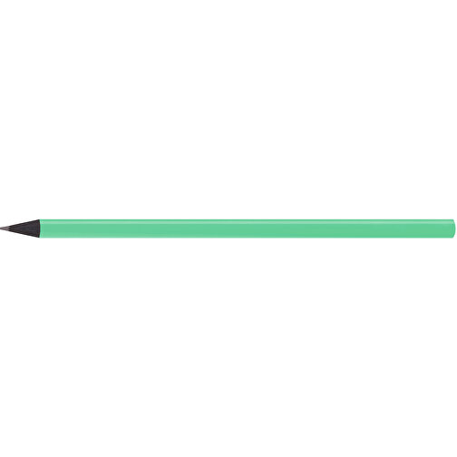 Schwarz Gefärbter Bleistift, Lackiert, Rund , hellgrün, Holz, 17,50cm x 0,70cm x 0,70cm (Länge x Höhe x Breite), Bild 3