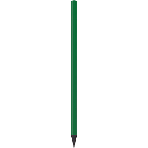 Schwarz Gefärbter Bleistift, Lackiert, Rund , dunkelgrün, Holz, 17,50cm x 0,70cm x 0,70cm (Länge x Höhe x Breite), Bild 1