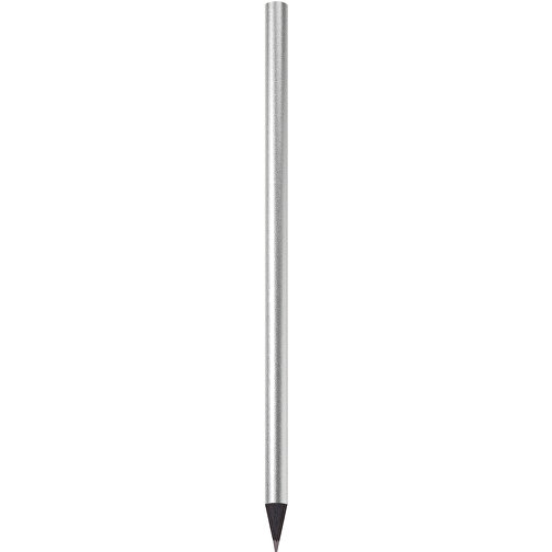 Schwarz Gefärbter Bleistift, Lackiert, Rund , silber, Holz, 17,50cm x 0,70cm x 0,70cm (Länge x Höhe x Breite), Bild 1
