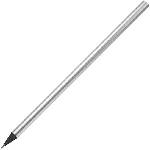 Schwarz Gefärbter Bleistift, Lackiert, Rund , silber, Holz, 17,50cm x 0,70cm x 0,70cm (Länge x Höhe x Breite), Bild 2