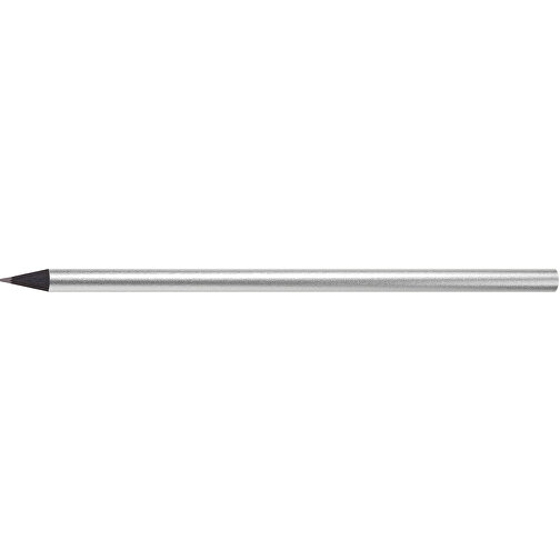 Schwarz Gefärbter Bleistift, Lackiert, Rund , silber, Holz, 17,50cm x 0,70cm x 0,70cm (Länge x Höhe x Breite), Bild 3