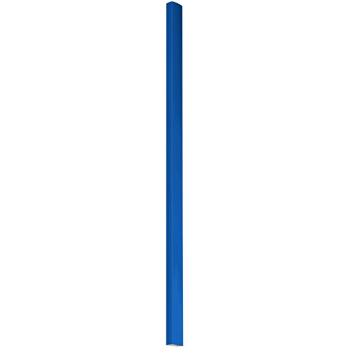 Zimmermannsbleistift, 24 Cm, Eckig-oval , blau, Holz, 24,00cm x 0,70cm x 1,20cm (Länge x Höhe x Breite), Bild 1