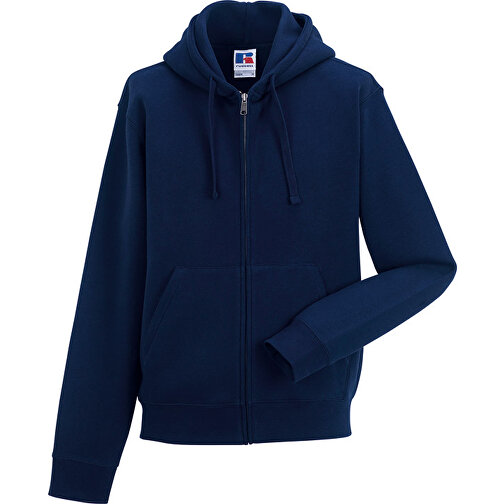 Authentic Zipped Hooded Sweat , Russell, navy blau, 80 % Baumwolle, 20 % Polyester, 2XL, , Bild 1