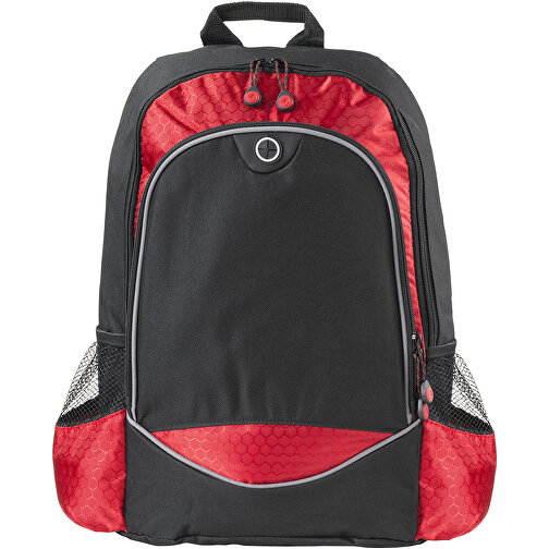 Benton 15' Laptop-Rucksack 15L , schwarz / rot, 600D Polyester, 32,00cm x 44,00cm x 13,00cm (Länge x Höhe x Breite), Bild 2