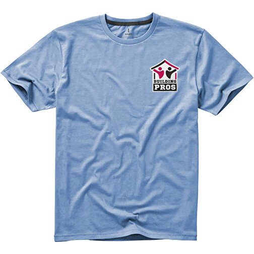 Nanaimo T-Shirt Für Herren , hellblau, Single jersey Strick 100% BCI Baumwolle, 160 g/m2, M, , Bild 2