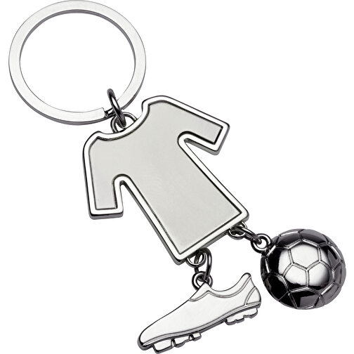 Schlüsselanhänger REFLECTS-BARUTA , Reflects, silber, Metall, 10,00cm x 0,20cm x 3,00cm (Länge x Höhe x Breite), Bild 1