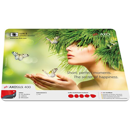 AXOPAD® Mousepad AXOStick 400, 24 x 19,5 cm rektangulær, 0,5 mm tyk, Billede 1