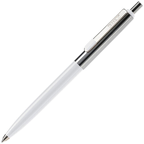 Kugelschreiber Topper , weiß, Metall, 14,00cm (Länge), Bild 2