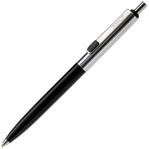 Kugelschreiber Topper , schwarz, Metall, 14,00cm (Länge), Bild 2